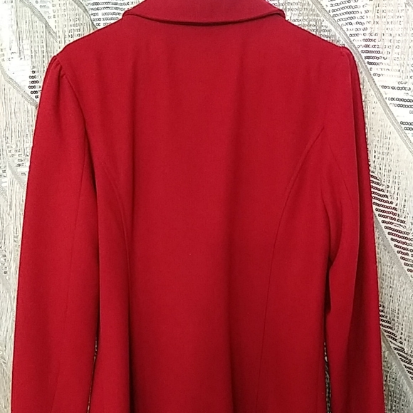 Myrtlewood of California Red Full Length Coat. Size L. Celebrity Fetish! - Picture 4 of 4